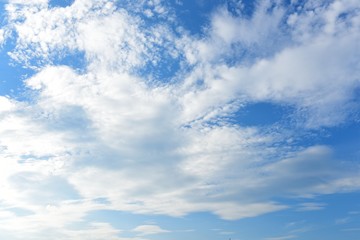 Obraz premium blue sky, white clouds