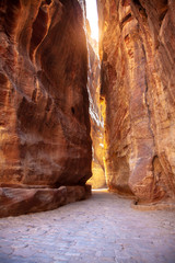 petra canyon view