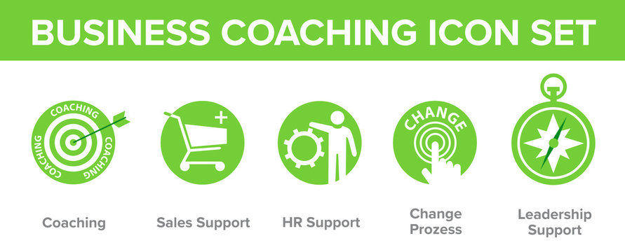 Business Coaching Icon Set