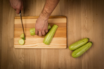 Food, cooking, meal, cutting vegetables