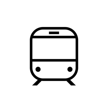 Underground train icon. Clipart image isolated on white background