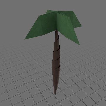 Origami palm tree