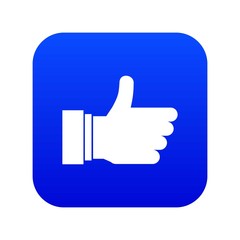 Thumb up sign in simple style isolated on white background vector illustration