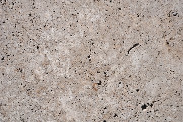 The surface of the natural stone tuff has a rough structure
