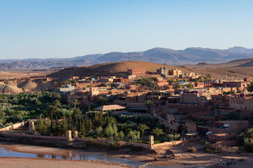 Fototapeta na wymiar View of the Town from Ait Ben Haddou in Morocco