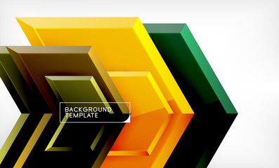 Abstract glossy techno arrows background