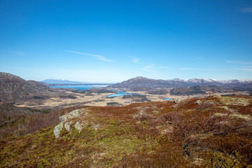 Walking in the mountains	