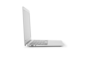 modern laptop computer isolated on the white background