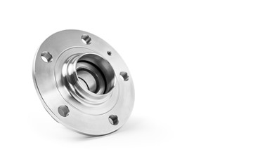 wheel hub bearing auto parts isolated on white background