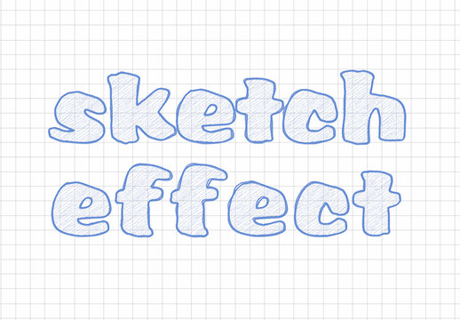 Sketch Style Text and Design Layout