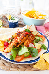 Gegrillte Haehnchen Spiesse