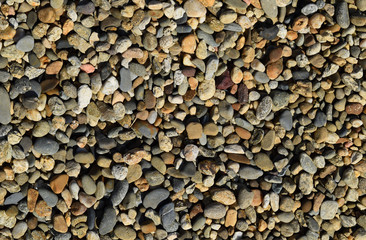 Background from small round crushed stone