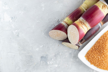 Sugarcane, and derivatives of brown sugar and panela from Colombia