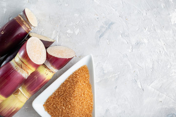 Sugarcane, and derivatives of brown sugar and panela from Colombia