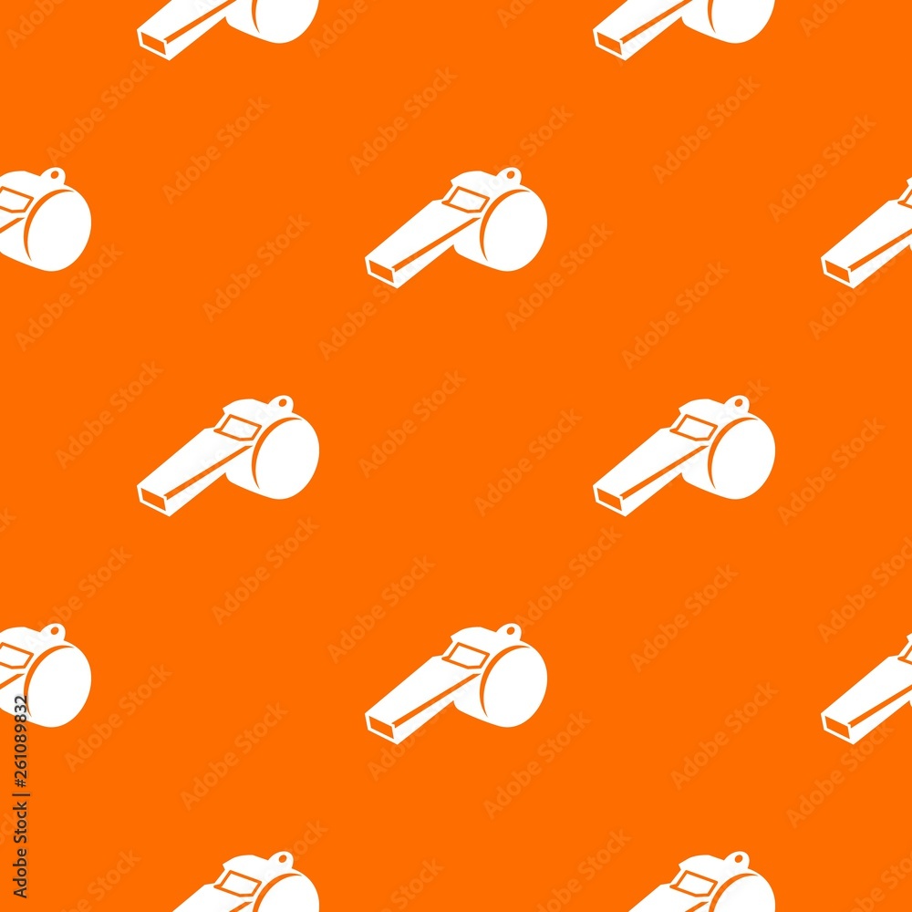 Poster whistle pattern vector orange for any web design best