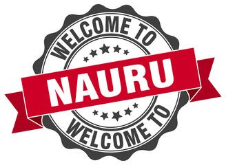 Nauru round ribbon seal