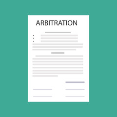 arbitration law dispute legal resolution conflict