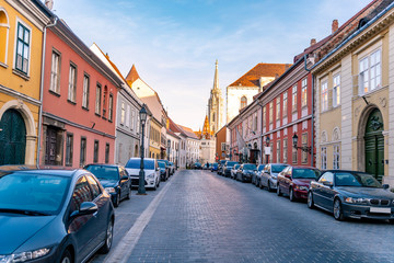Old town in Budapest, Hungary
