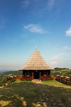 Serbian orthodox church in monastery