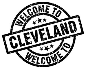 welcome to Cleveland black stamp