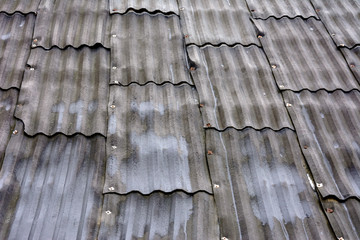 Old home cover, gray slate, beautiful texture and background