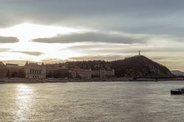 The view on Danube in Budapest