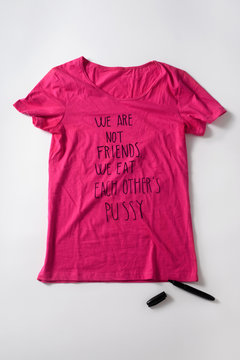 t-shirt of a lesbian woman for a gay pride
