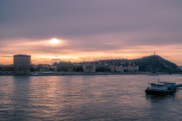 Naklejka premium The view on the Danube in Budapest