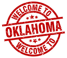 welcome to Oklahoma red stamp