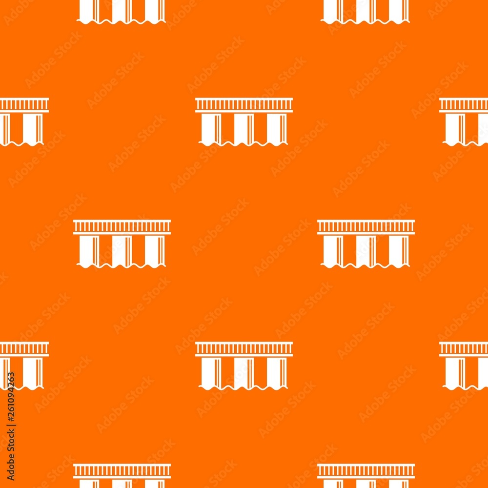 Poster urban bridge pattern vector orange for any web design best