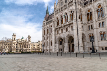 the close-up on the Hungarian's parliament