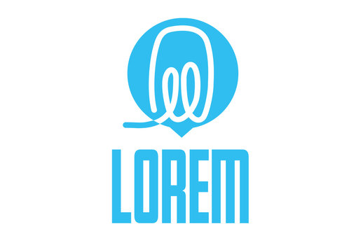 Neon Lightbulb Logo Vector