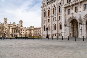 The close-up on the Hungarian's Parliament