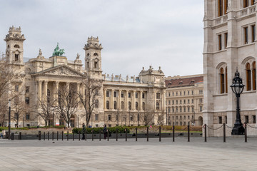 The street in Budapest, Hungary