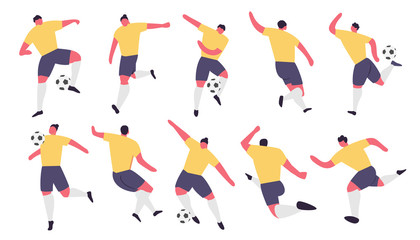 Soccer Players Action. Football Vector Sport Set © Ira Yapanda
