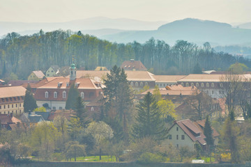 Blick über Herrnhut vom Hutberg aus
