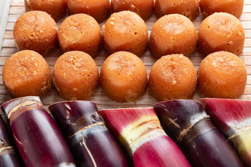 Sugarcane, and derivatives of brown sugar and panela from Colombia