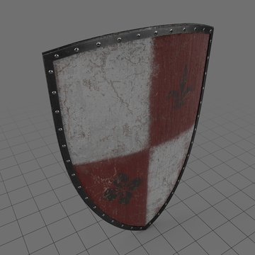 Medieval heater shield