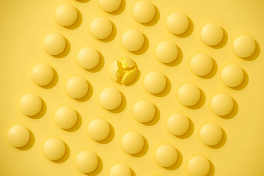 Yellow pills.