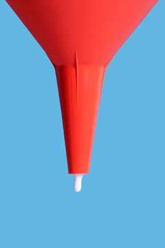 funnel with a drop