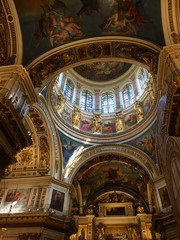 Fototapeta na wymiar Innenbereich Isaaks Kathedrale in St. Petersburg