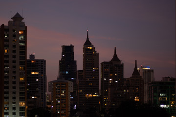 Fototapeta na wymiar Panama city, Panama Skyline