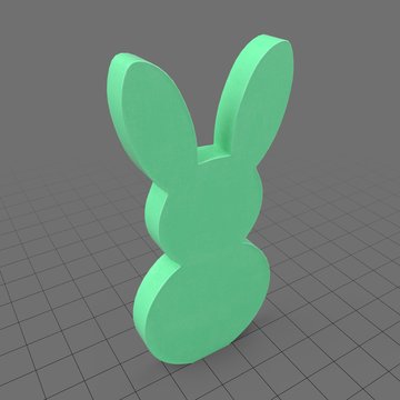 Small bunny statue