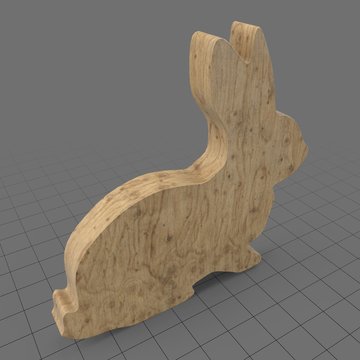 Sitting rabbit statue