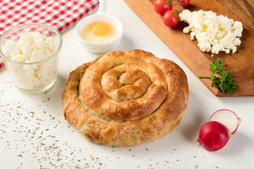 Bosnian pie with cheese