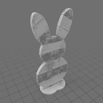 Large bunny statue