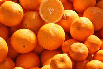 oranges on the market