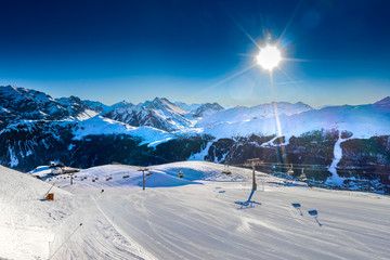 Livigno - empty ski slopes