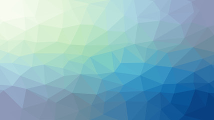 Fototapeta premium Blue vector abstract triangle mosaic background, polygonal modern backdrop template design