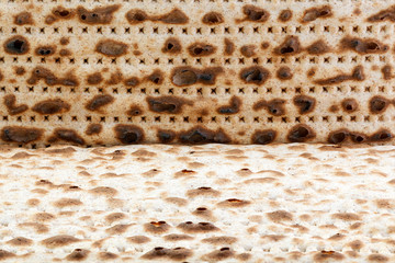Matzah. Jewish traditional Passover bread. Pesach celebration symbol.